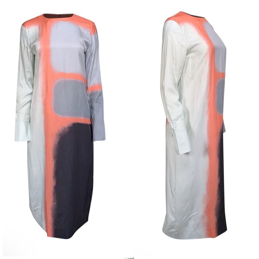 Revolve Equipment Nadaleine Print Silk Midi Dress Size S